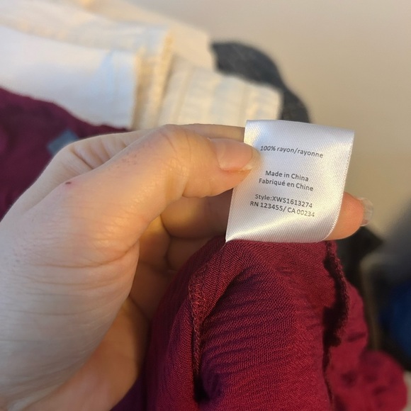 Nwt Highline Collective Red Off The Shoulder Ruffle Blouse - Picture 5 of 5